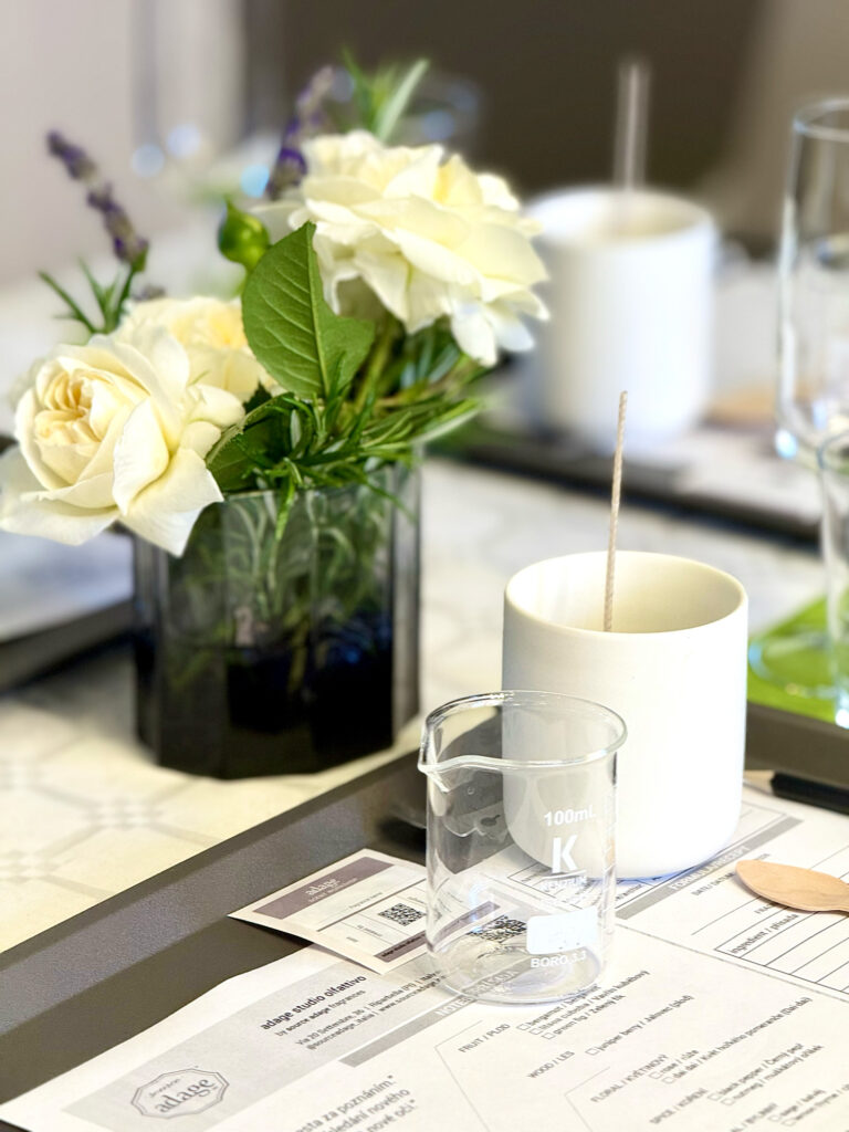 Candle workshop at source adage fragrances Italia